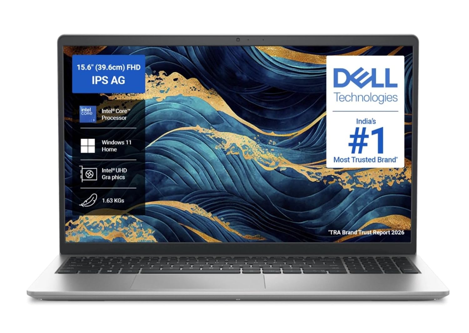 DELL 15 Inspiron Intel Core i5 1334U - (8 GB/512 GB SSD/Windows 11 Home) 15 DC15250 Thin and Light Laptop (15.6 inch, Platinum Silver, With MS Office) product image