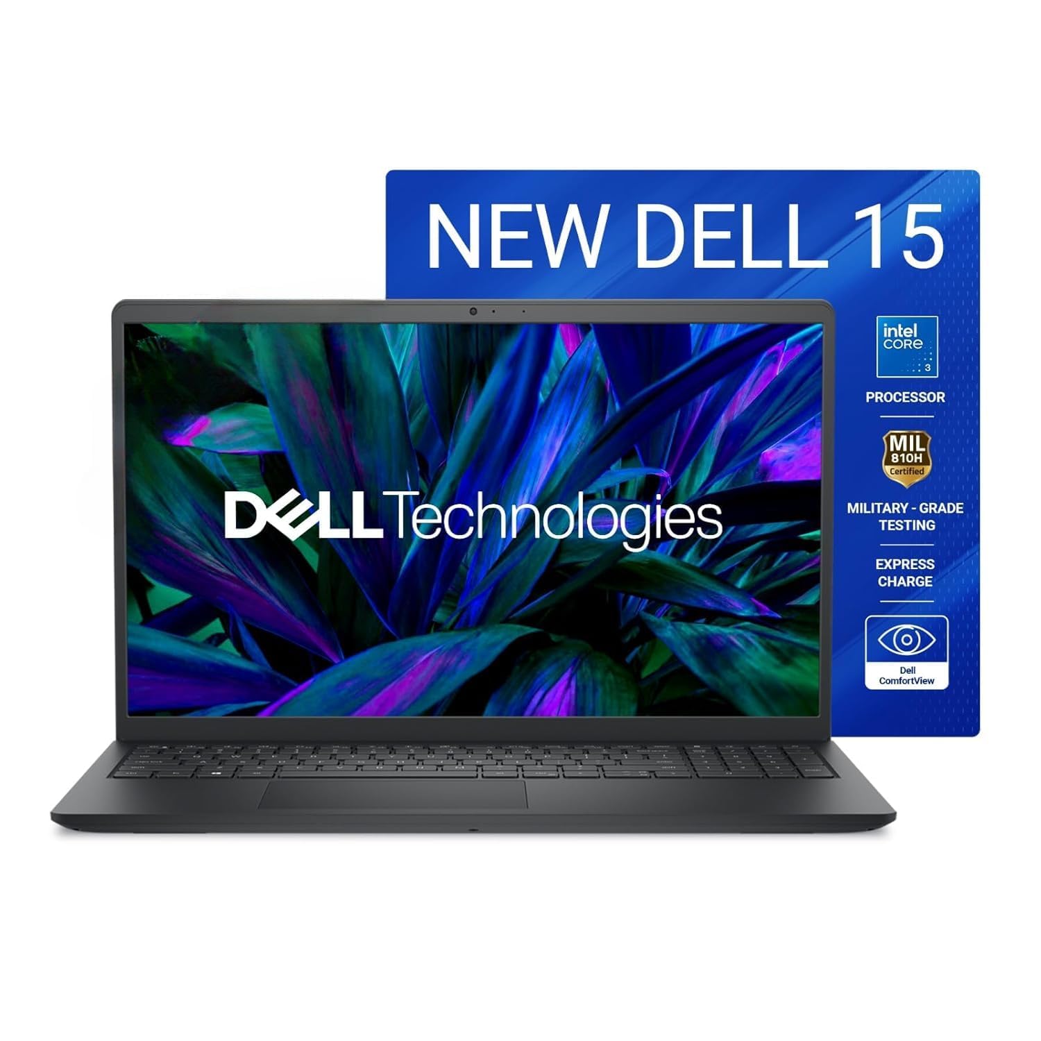DELL 15 Inspiron Intel Core 3 100U - (8 GB/512 GB SSD/Windows 11 Home) 15 DC15250 Thin and Light Laptop (15.6 inch, Carbon Black, With MS Office) product image