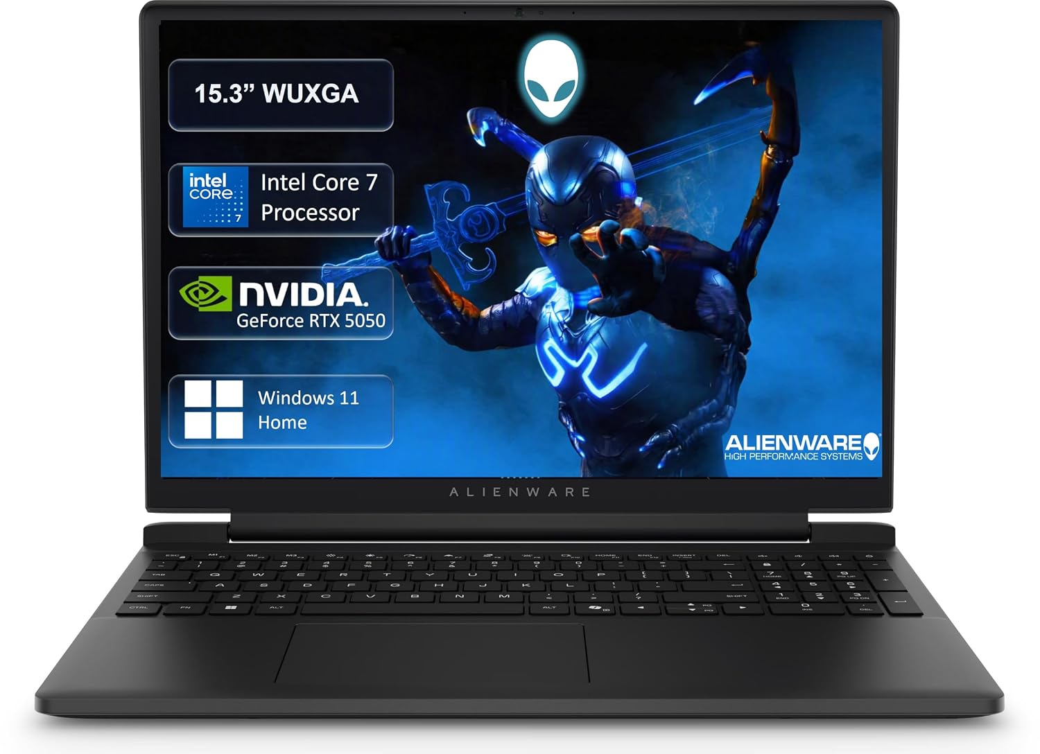 Alienware 15 Gaming Laptop Intel Core 7 240H - (16 GB/512 GB SSD/Windows 11 Home/8 GB Graphics/NVIDIA GeForce RTX 5050) CAN15260 (15.3 inch, White, With MS Office) product image
